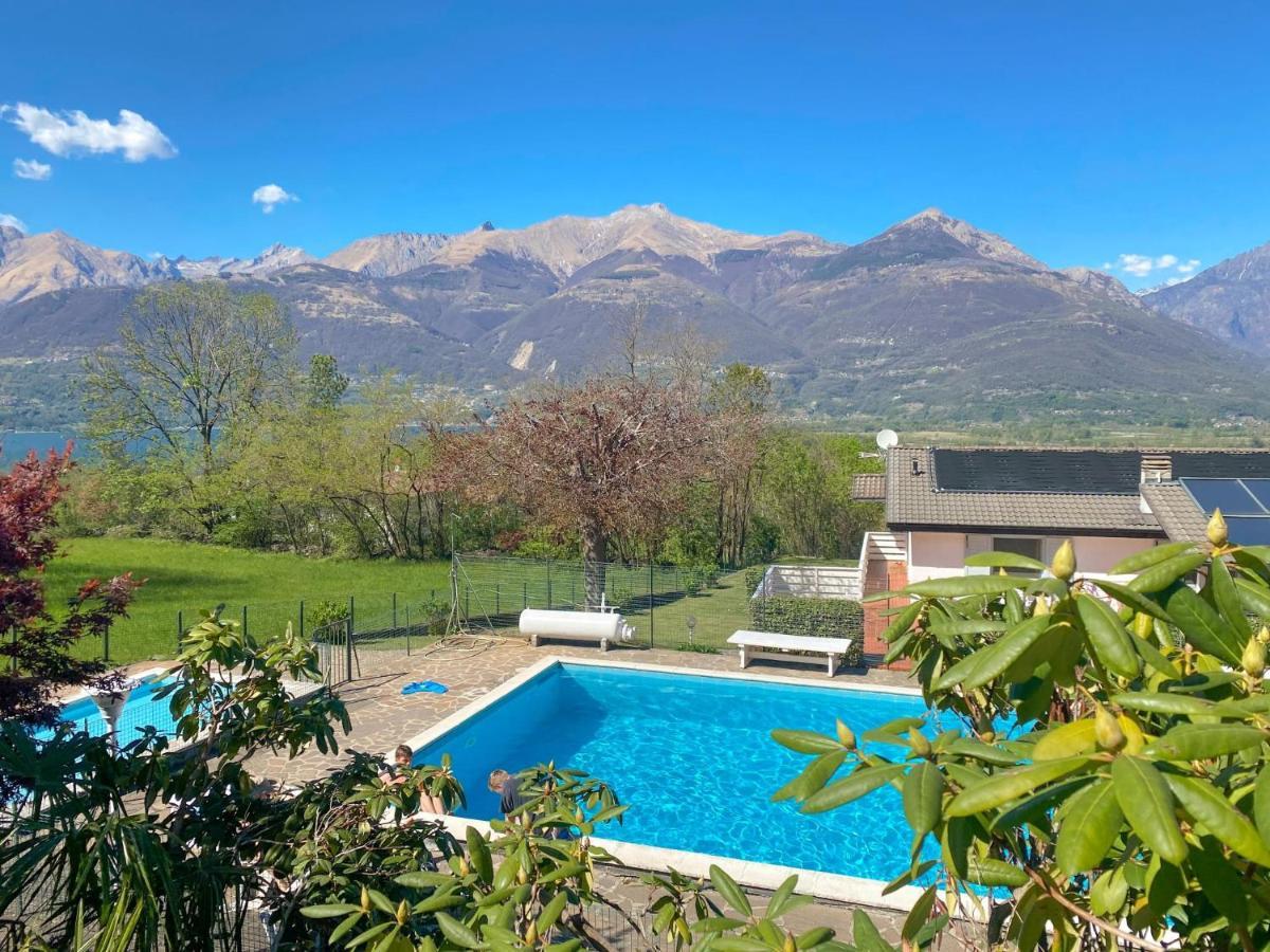 Bellavista A Garten Appartement Mit Pool Colico Exteriér fotografie