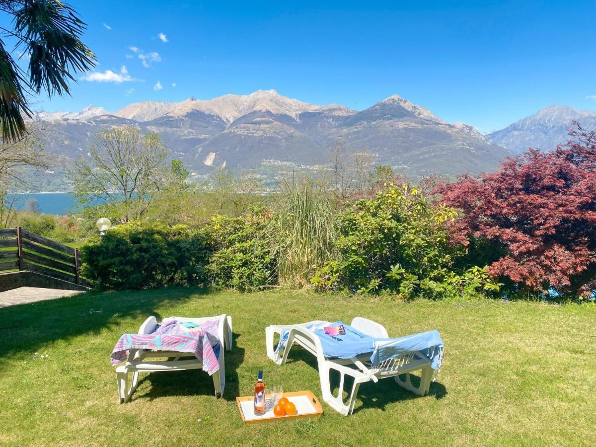 Bellavista A Garten Appartement Mit Pool Colico Exteriér fotografie